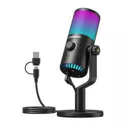 MAONO DM30 RGB Gaming USB Condenser Microphone – Black