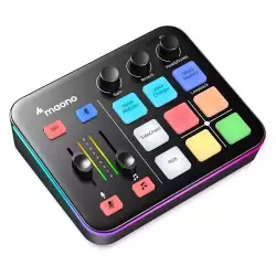 MAONO MaonoCaster G1 NEO Audio Mixer for Gaming & Streaming – Black