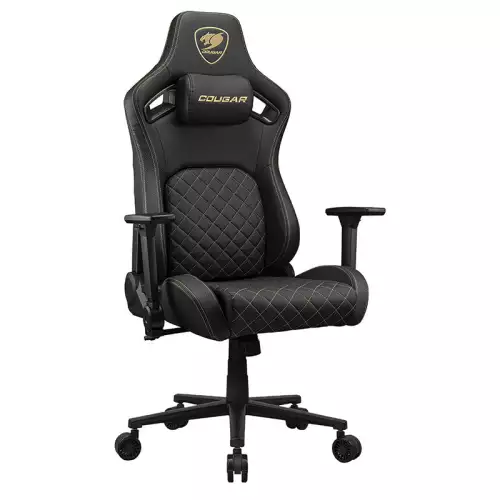 COUGAR Defensor Gold Gaming Chair – Black/Gold | 3MDFLGLB.0001