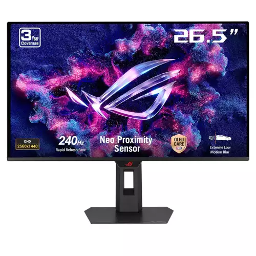 ASUS ROG Strix OLED XG27AQDMES 26.5″ QD-OLED Gaming Monitor – 2K QHD, 240Hz, 0.03ms | 90LM0C80-B01171
