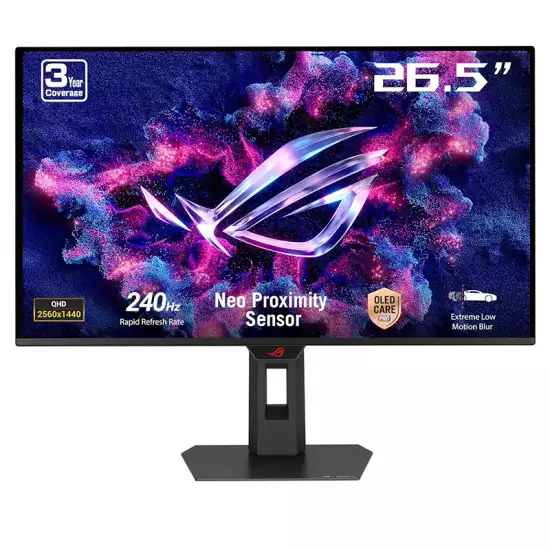 ASUS ROG Strix OLED XG27AQDMES 26.5″ QD-OLED Gaming Monitor – 2K QHD, 240Hz, 0.03ms | 90LM0C80-B01171 ASUS ROG Strix OLED XG27AQDMES 26.5″ QD-OLED Gaming Monitor – 2K QHD, 240Hz, 0.03ms | 90LM0C80-B01171