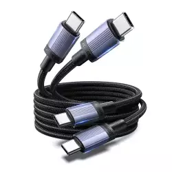 UGREEN USB-C to USB-C PD 3.1 240W Fast Charging Cable 2M - 2 Pack | 65908P UGREEN USB-C to USB-C PD 3.1 240W Fast Charging Cable 2M - 2 Pack | 65908P
