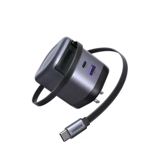 UGREEN Nexode 65W Charger with Retractable USB-C Cable | 55897