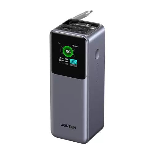 UGREEN Nexode Power Bank 20,000mAh 165W with Retractable USB-C Cable | 55987