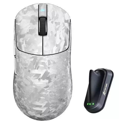 ATTACK SHARK RS3 ULTRA Carbon Fiber Wireless PAW3955MAX Gaming Mouse - Silver