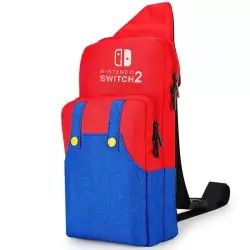Mario Travel Bag Carrying Case for Nintendo Switch 2 - Portable Crossbody Sling Bag with Large Storage