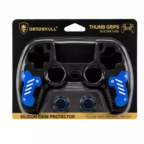 DeadSkull Controller Silicone Case Protector with Thumb Grips – Black | PS5