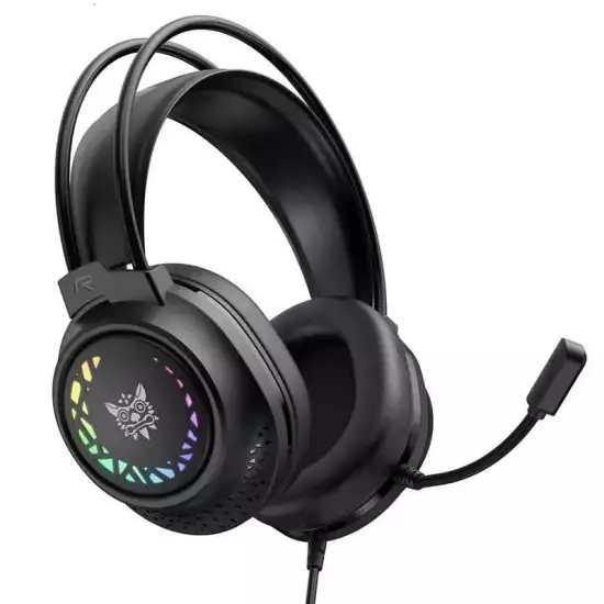 ONIKUMA X92 Hi-Fi Surround Sound Wired Gaming Headset with USB Sound Card – Black | PC & PlayStation