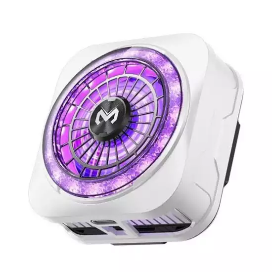 MEMO CX21 Magnetic Phone Cooler with 18W Semiconductor Cooling, Dual Airflow, Fast Ice Cooling, RGB LED, Magnetic & Clip-On Design, USB-C for iPhone & Android