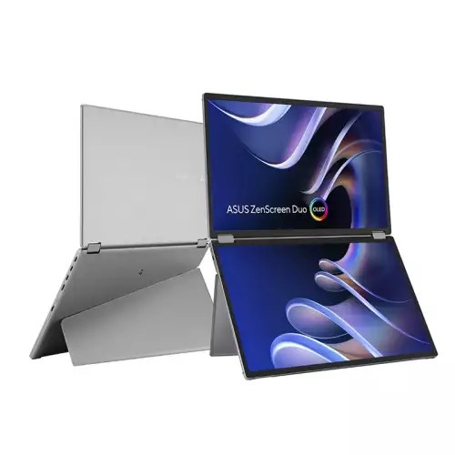 ASUS ZenScreen Duo OLED MQ149CD Dual 14-inch 16:10 1920x1200 FHD 360 Foldable Portable Monitor | 90LM0AKV-B01N70