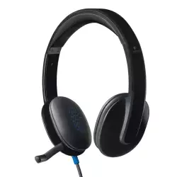 Logitech H540 USB Computer Headset with Noise-Cancelling Microphone & On-Ear Controls - Black | 981-000480 Logitech H540 USB Computer Headset with Noise-Cancelling Microphone & On-Ear Controls - Black | 981-000480