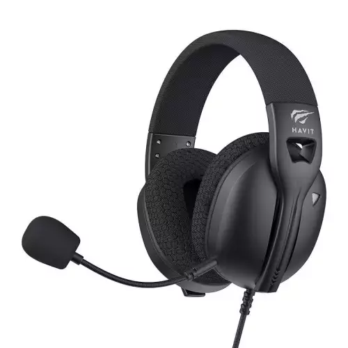HAVIT Fuxi-H5d 3.5mm Wired Gaming Headset with 50mm Drivers & Detachable Microphone - Black | 6939119050725