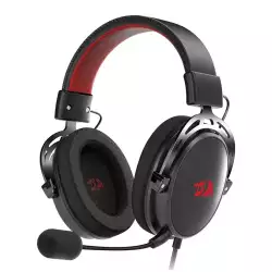 Redragon H541 CRAGBLADE Wired Gaming Headset – 53mm Drivers, Detachable Microphone & Breathable Mesh Ear Cushions – Black