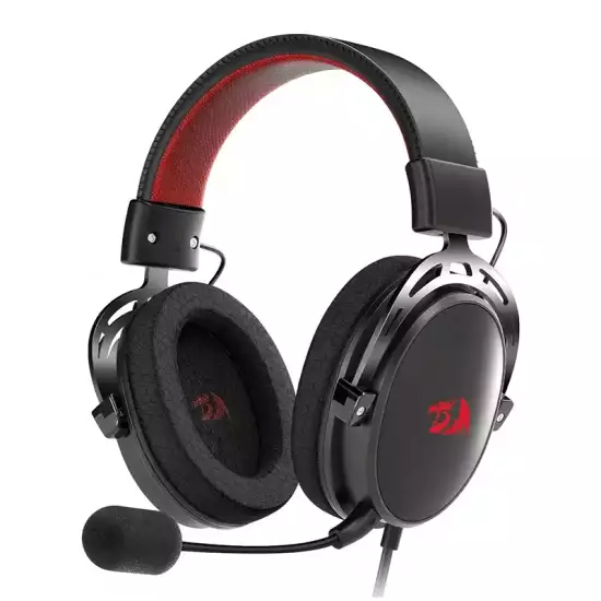 Redragon H541 CRAGBLADE Wired Gaming Headset – 53mm Drivers, Detachable Microphone & Breathable Mesh Ear Cushions – Black Redragon H541 CRAGBLADE Wired Gaming Headset – 53mm Drivers, Detachable Microphone & Breathable Mesh Ear Cushions – Black