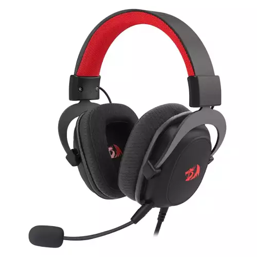 Redragon H510-FB ZEUS FB Gaming Headset – 7.1 Surround Sound, Detachable Noise-Cancelling Mic & Mesh Earcups – Black