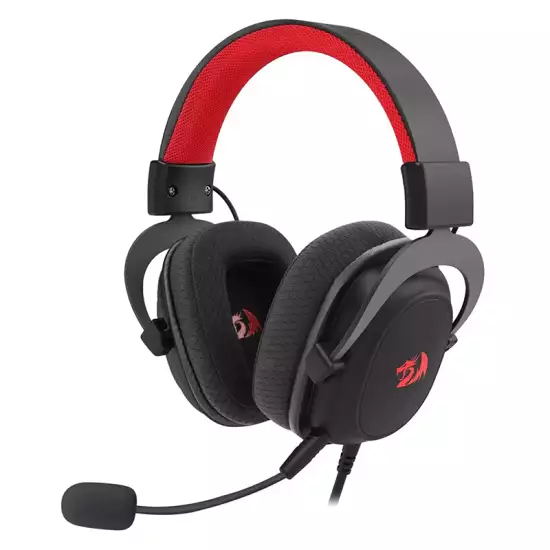 Redragon H510-FB ZEUS FB Gaming Headset – 7.1 Surround Sound, Detachable Noise-Cancelling Mic & Mesh Earcups – Black Redragon H510-FB ZEUS FB Gaming Headset – 7.1 Surround Sound, Detachable Noise-Cancelling Mic & Mesh Earcups – Black