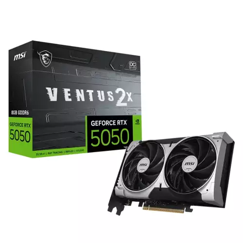 MSI GeForce RTX 5050 VENTUS 2X OC 8GB GDDR6 Graphics Card