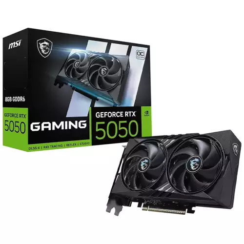 MSI GeForce RTX 5050 GAMING OC 8GB GDDR6 Graphics Card