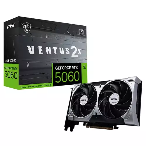 MSI GeForce RTX 5060 VENTUS 2X OC 8GB GDDR7 Graphics Card