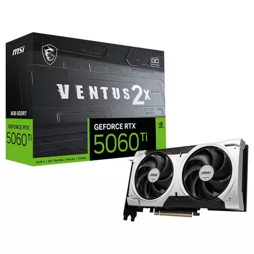 MSI GeForce RTX 5060 Ti VENTUS 2X OC PLUS 8GB GDDR7 Graphics Card