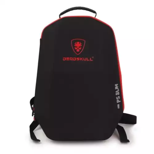 DEADSKULL Carrying Case Backpack for PS5 / PS5 Pro / PS5 Slim – Large Capacity Storage Bag – Black
