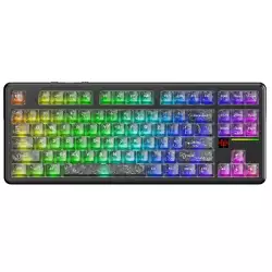 ATTACK SHARK X87 ULTRA Wireless Mechanical Keyboard With 8K Wireless Receiver - Forged Carbon