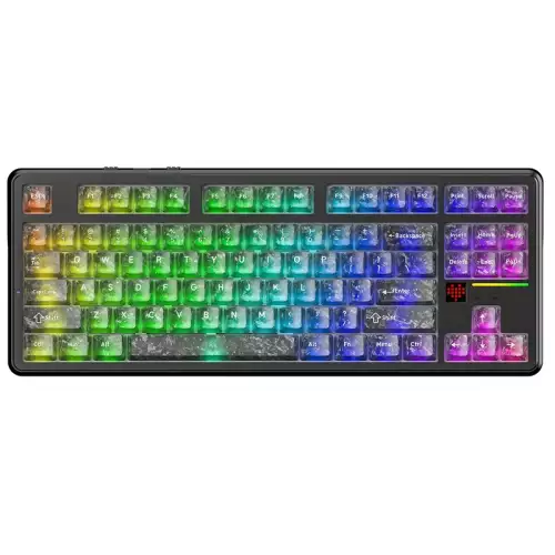 ATTACK SHARK X87 ULTRA Wireless Mechanical Keyboard With 8K Wireless Receiver - Forged Carbon