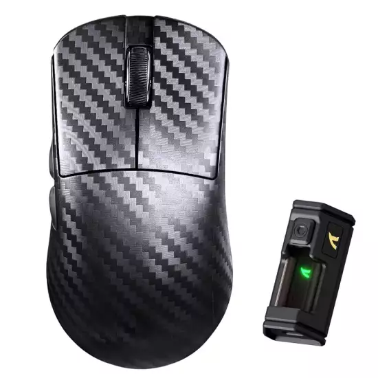 ATTACK SHARK R11 ULTRA Carbon Fiber Wireless 8K PAW3950MAX Gaming Mouse -  Weave Black