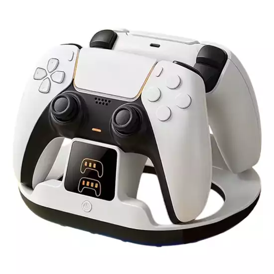 Deadskull Dual Charging Stand for PS5 RGB Dock Station - White Deadskull Dual Charging Stand for PS5 RGB Dock Station - White