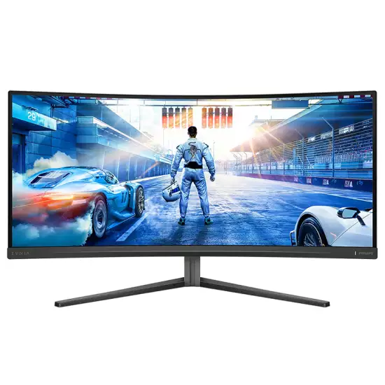 Philips Evnia 34M2C5500Q 34 Inch Curved Ultrawide Gaming Monitor 3440×1440 WQHD 200Hz Fast VA 1500R - Black Philips Evnia 34M2C5500Q 34 Inch Curved Ultrawide Gaming Monitor 3440×1440 WQHD 200Hz Fast VA 1500R - Black