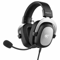 HAVIT H2002d Wired Headset Gamer PC 3.5mm PS4 Headsets Surround Sound & HD Microphone Gaming Overear Laptop Tablet Gamer Black/ Silver HAVIT H2002d Wired Headset Gamer PC 3.5mm PS4 Headsets Surround Sound & HD Microphone Gaming Overear Laptop Tablet Gamer Black/ Silver