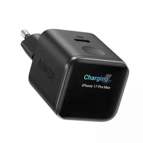 Anker Nano 45W Smart Display Charger + 0.9m 240W Upcycled-Braided USB-C Cable – Black | A121DG11