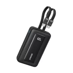 Anker Zolo Power Bank 10,000mAh 35W Dual Built-In USB-C Cables – Black | A110LH12 Anker Zolo Power Bank 10,000mAh 35W Dual Built-In USB-C Cables – Black | A110LH12