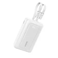 Anker Zolo Power Bank 20,000mAh 45W Dual Built-In USB-C Cables – White | A110MH22 Anker Zolo Power Bank 20,000mAh 45W Dual Built-In USB-C Cables – White | A110MH22