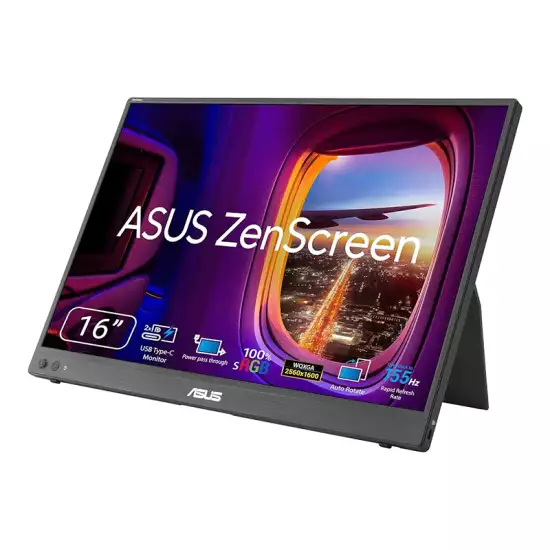ASUS ZenScreen MB16NCG 16" WQXGA 155Hz IPS Portable Monitor – Black | 90LM0CD1-B01N71 ASUS ZenScreen MB16NCG 16" WQXGA 155Hz IPS Portable Monitor – Black | 90LM0CD1-B01N71