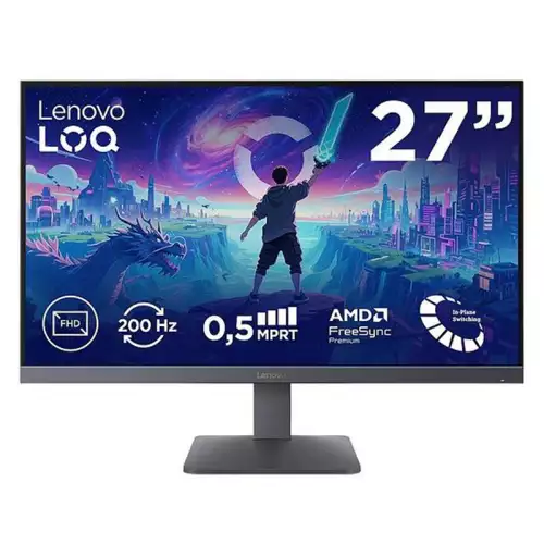 Lenovo LOQ 27-10 27" Full HD IPS 200Hz Gaming Monitor – Lunar Grey | 68F2GACBEU