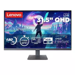 Lenovo LOQ 32Q-10 31.5" QHD 180Hz Fast VA Gaming Monitor – Lunar Grey | 68F7GAC1EU