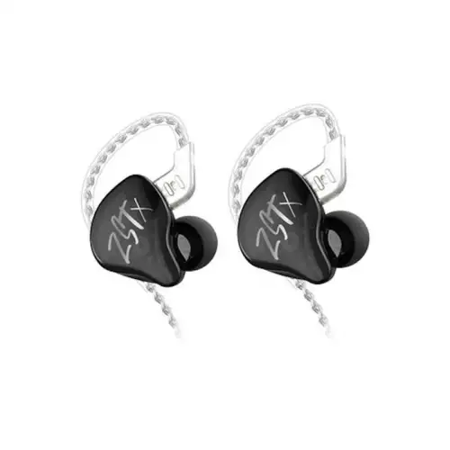 KZ ZST X BK Hybrid In-Ear Headphones – Black | 6970493060802