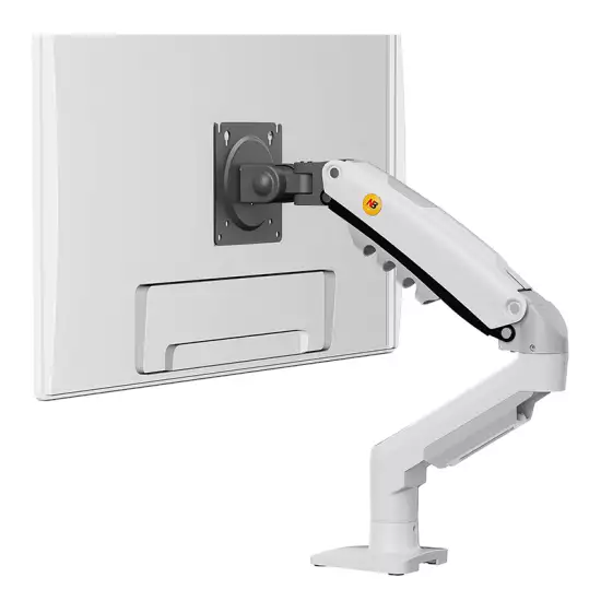 NB NORTH BAYOU F80-XE Gas Spring Monitor Arm for 17–30 Inch Screens – White NB NORTH BAYOU F80-XE Gas Spring Monitor Arm for 17–30 Inch Screens – White