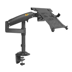 North Bayou NB H100-FP Gas Spring Laptop Stand for 10–17 Inch Laptops – Black