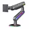 NB NORTH BAYOU F6 RGB Heavy-Duty Gaming Monitor Arm for 32–60 Inch Screens – Matte Gray NB NORTH BAYOU F6 RGB Heavy-Duty Gaming Monitor Arm for 32–60 Inch Screens – Matte Gray