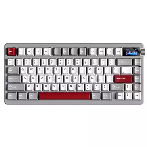 AULA Nova75 Star vector Switch Gaming Keyboard - White / Gray / Red