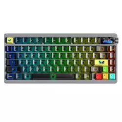 AULA NOVA75 Mechanical Gaming Keyboard with Dream Sakura Switches – Black Translucent | 6978080503527 AULA NOVA75 Mechanical Gaming Keyboard with Dream Sakura Switches – Black Translucent | 6978080503527