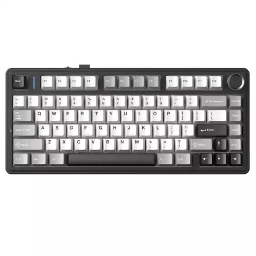 AULA F75HE Gaming Magnetic Switch Keyboard - White / Grey / Black