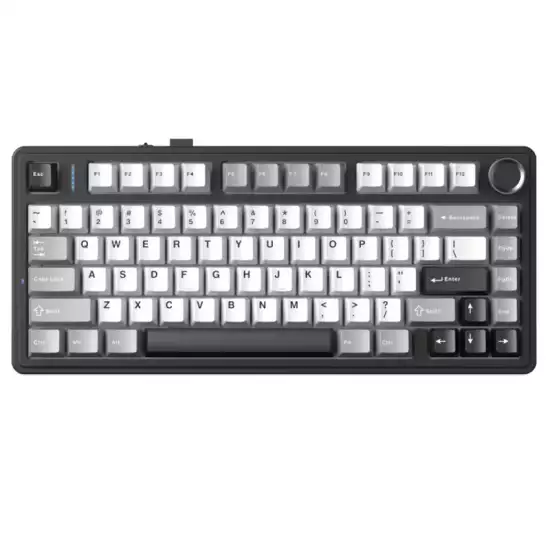 AULA F75HE Gaming Magnetic Switch Keyboard - White / Grey / Black