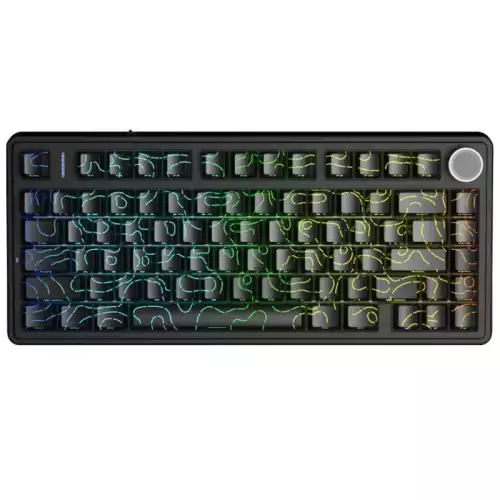 AULA F75HE Gaming Magnetic Switch Keyboard -  Line Design Black