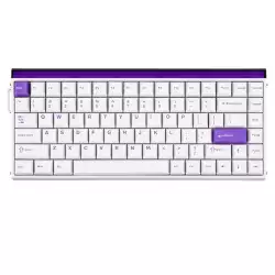 AULA HERO 84 HE Wired Hall Effect Magnetic Gaming Keyboard – White / Purple AULA HERO 84 HE Wired Hall Effect Magnetic Gaming Keyboard – White / Purple