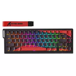 ATTACK SHARK X68PRO HE Wireless Rapid Trigger Keyboard Magnetic Switch - Black / Red
