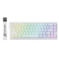 ATTACK SHARK X68 HE Rapid Trigger Magnetic Gaming Keyboard – White Contours