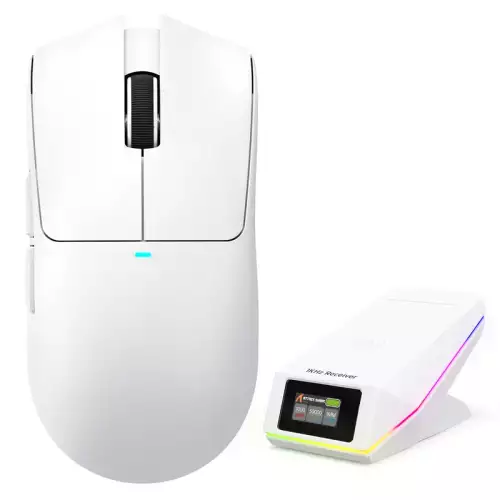 ATTACK SHARK X11 PRO V2 Wireless Gaming Mouse with TFT Display Charging Dock – White